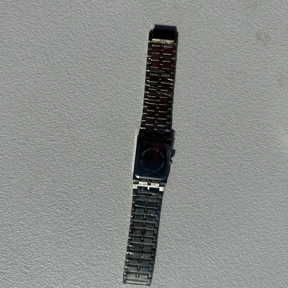 Jean Marc Japan Movt Wrist‎ Watch Black Face Quartz Numbers Shiny Needs Battery